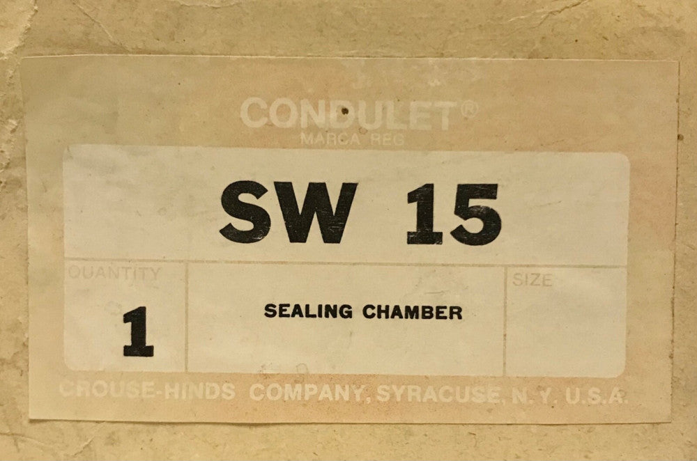 CROUSE HINDS SW 15 Type EDS D11 Push Button Sealing Chamber 1 Circuit Universal