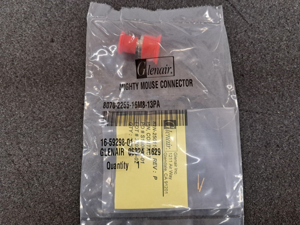 New, Glenair, 8070-2255-16M8-13PA, CON,13PIN,PLUG,801-007,KEY A,RND ANTI DECAP