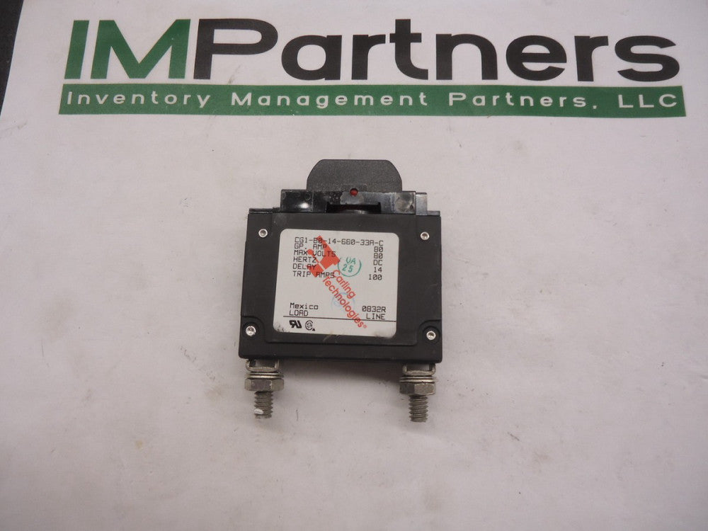 New, CG1-B0-14-680-33A-C, Carlingswitch, C-SERIES CIRCUIT BREAKER