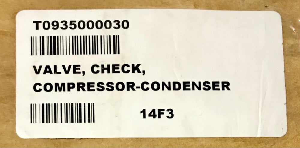 HENERY T 14691 2 CompressorCondenser 1 1/8” Check Valve 205 1-1/8 LM4 500 PSIG