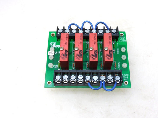 WESTERN RESERVE CONTROLS 1782-A4R PLC BOARD 1781-OB5S RELAYS 300V 3A 50VDC 80mA