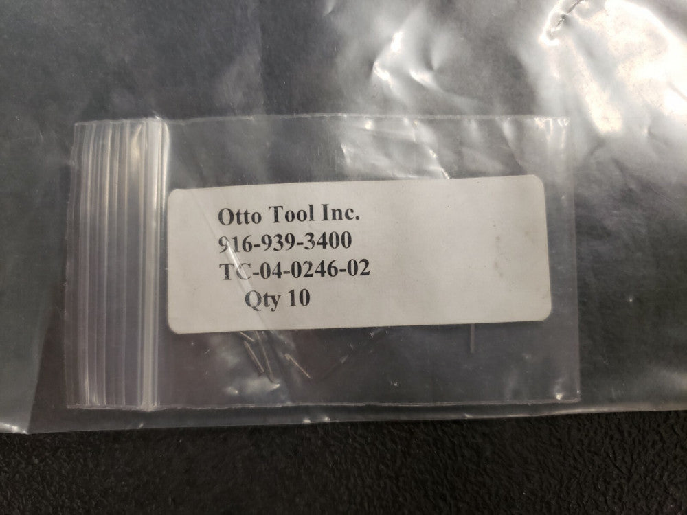 NEW, OTTO TOOL, TC04-0246-02, TUNGSTEN PREGROUND ELECTRODE 9-250 1/4"