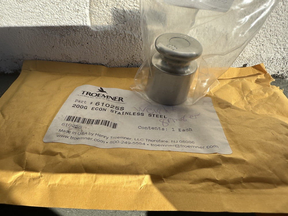 Troemner 200g Stainless Steel Class 7 Econ Calibration Weight 61025S New