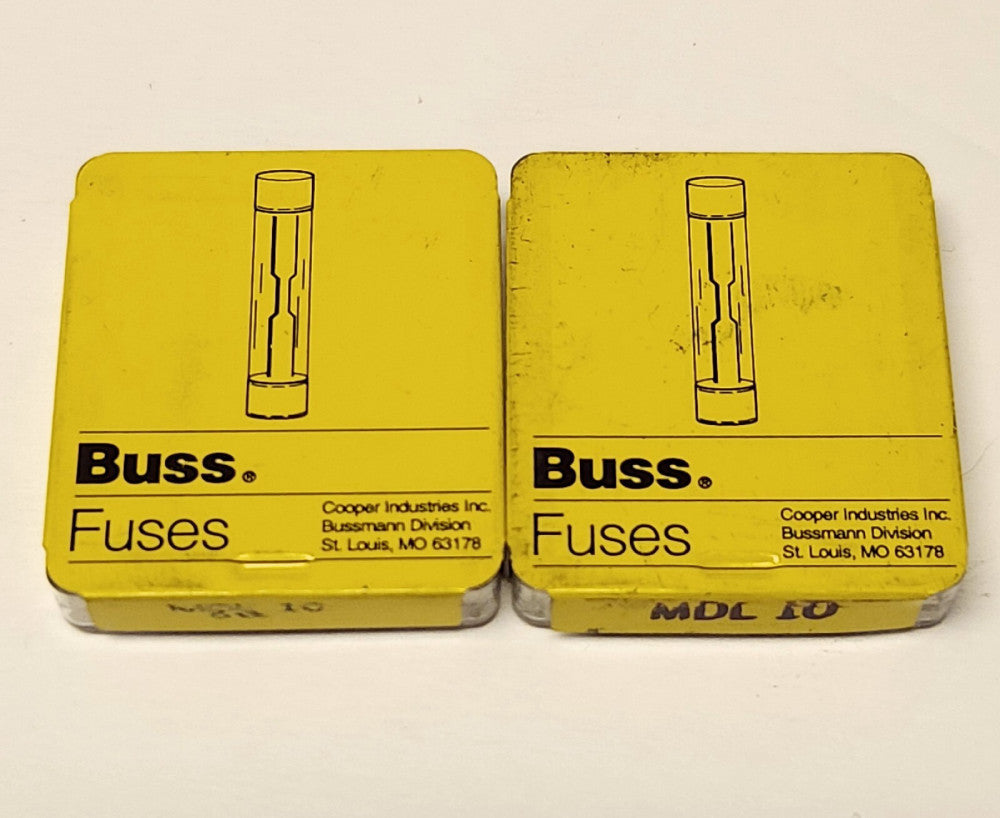 LOT OF 10 BUSS BUSSMANN MDL-10 BUSS 10 AMP MDL 10 Fuse