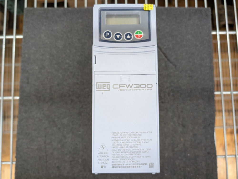 Used, WEG, CFW300 B10P0B2DB20, FREQUENCY INVERTER CFW300