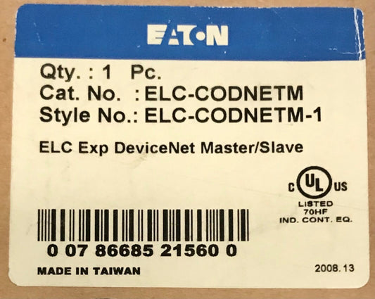 EATON ELC CODNETM ELC EXP DeviceNet Master Slave Module