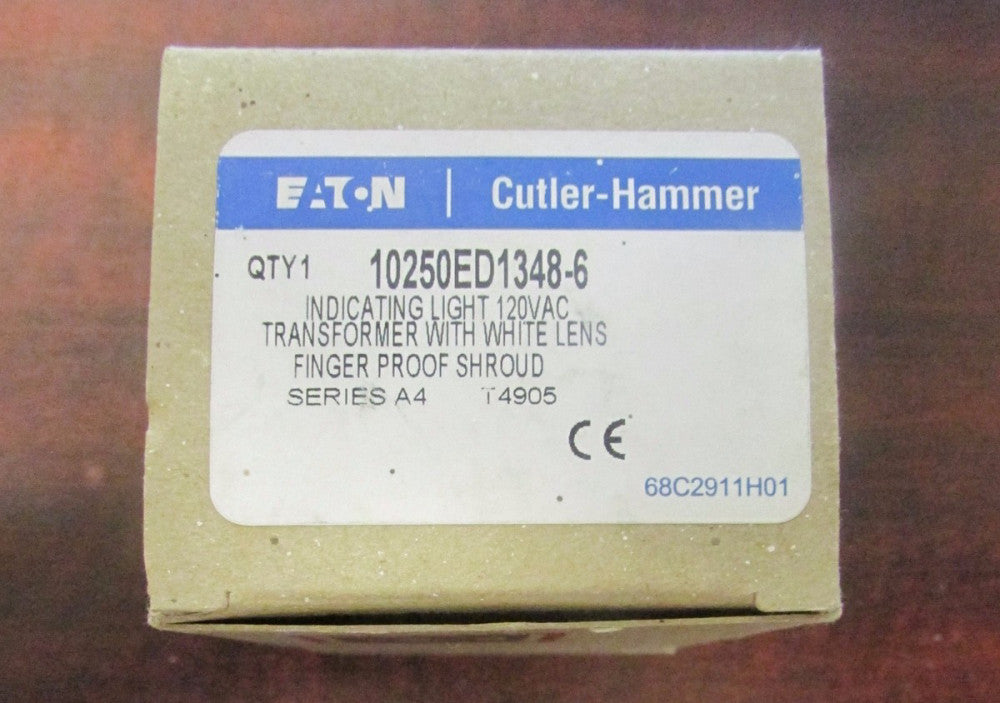 EATON CUTLER HAMMER White Lens Indicating Pilot Light 120V 10250 ED1348 6