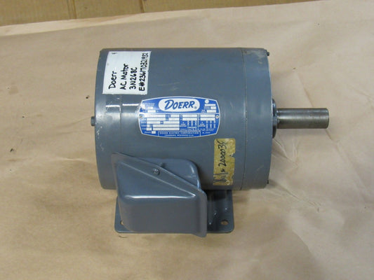 DOERR AC MOTOR 3N268C 1-1/2 HP 230/460V 1150RPM 182T FRAME 3PH - USED