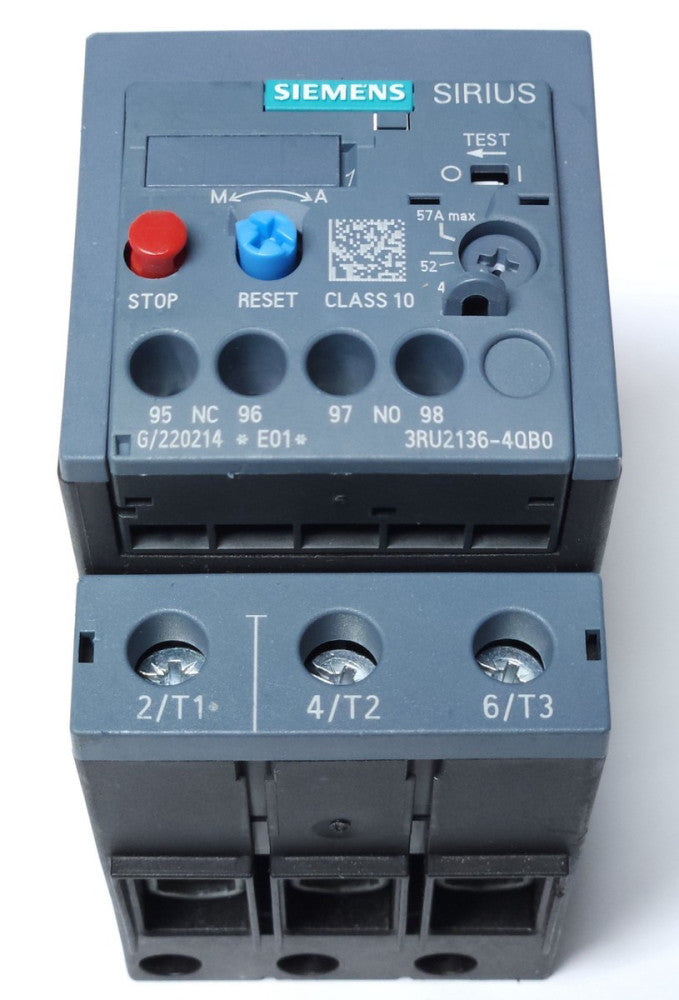 SIEMENS 3RU2136 4QB0 SIRIUS ELECTRONIC Overload Relay 47-57 AMP