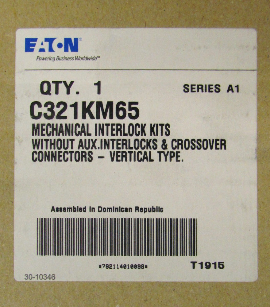 EATON CUTLER HAMMER Vertical Type Mechanical Interlock C321KM65