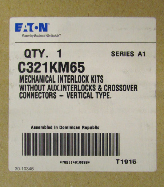 EATON CUTLER HAMMER Vertical Type Mechanical Interlock C321KM65