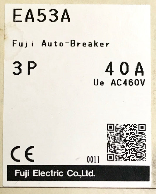 FUJI EA53A 3 Pole 40 AMP FAB Auto Breaker 