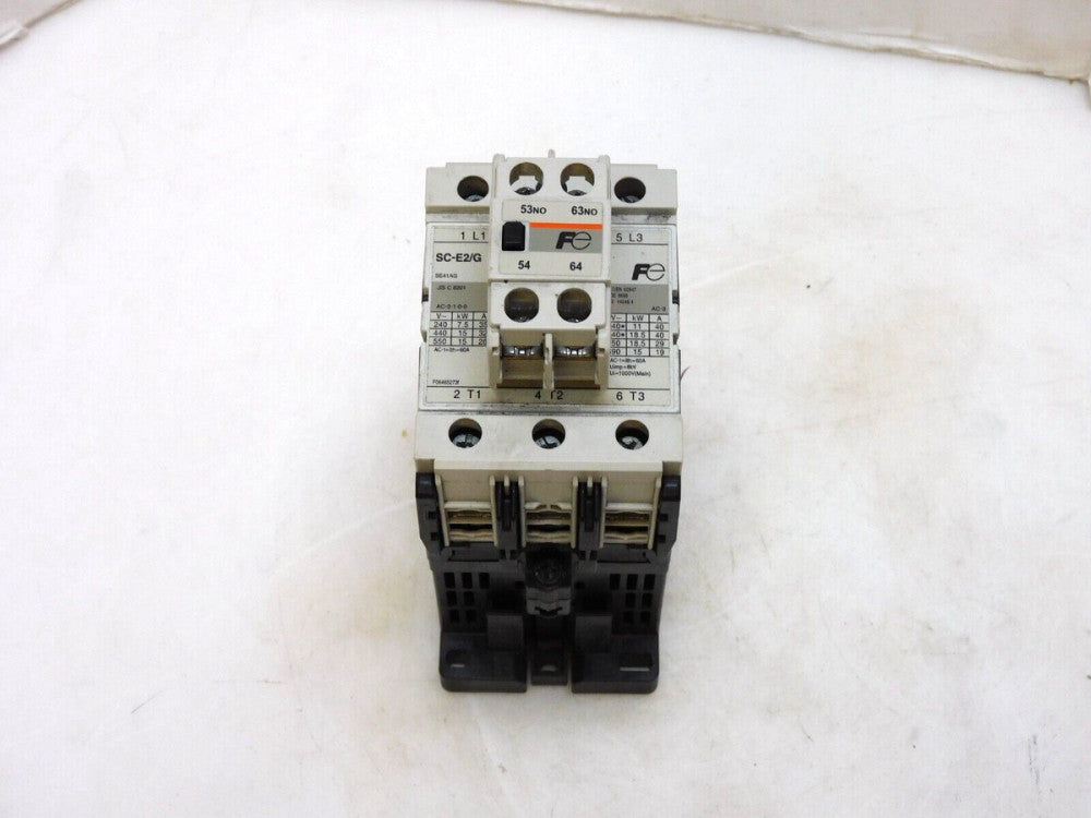 FUJI ELECTRIC SC-E2/G IEC CONTACTOR 24VDC COIL W/ SZ-A20/T
