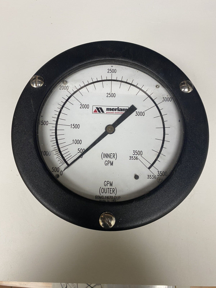 Meriam Z1126FF-A Differential Pressure Gauge 50" WC 316L 1500PSI Unused 