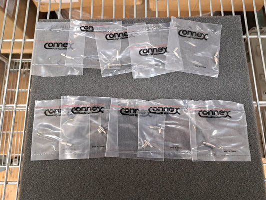 New, Amphenol, 252101, Conn MCX 0 to 6GHz 50Ohm Crimp ST Cable Mount, Lots of 10