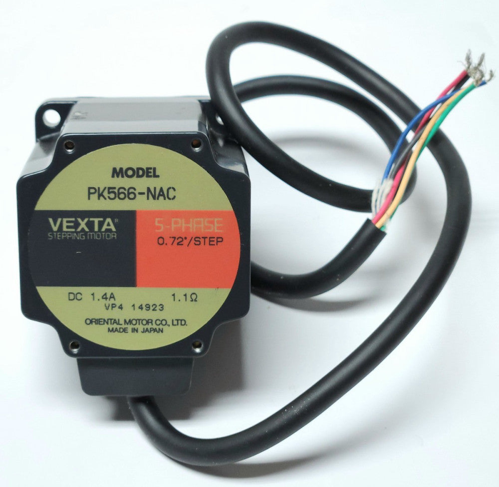 ORIENTAL MOTOR PK566 NAC VEXTA STEPPING MOTOR 5 Phase DC 1.4 AMP 0.72" STEP