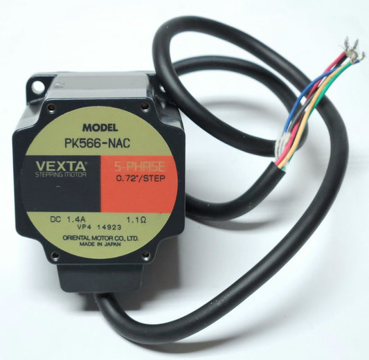 ORIENTAL MOTOR PK566 NAC VEXTA STEPPING MOTOR 5 Phase DC 1.4 AMP 0.72" STEP