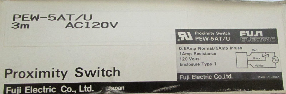 FUJI ELECTRIC PEW-5AT/U .5 Amp 120 V Proximity Switch PEW 5AT U