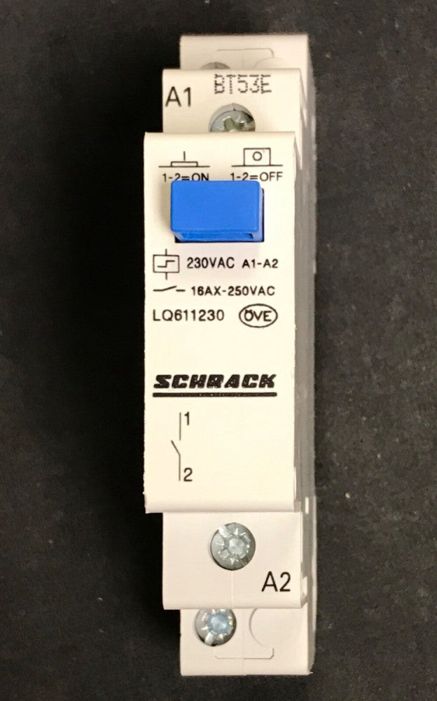 SHRACK LQ611230 EM8M34 Din Rail Mount Inpulse Relay Remote Switch 230 VAC OVE