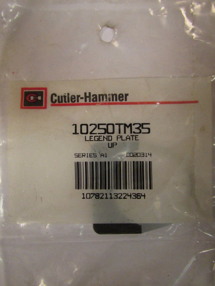 CUTLER HAMMER 10250TM35 UP Legend Plate