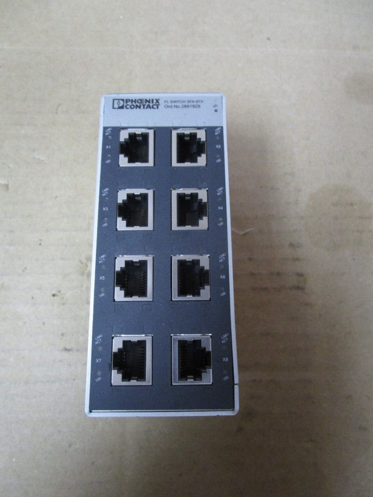 PHOENIX CONTACT 8 PORT FL SWITCH SFN 8TX HW: 14 2891929
