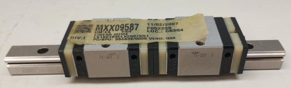 NSK LS150160CLK2K37KN1 Linear Guide Assembly 6-1/4" OAL