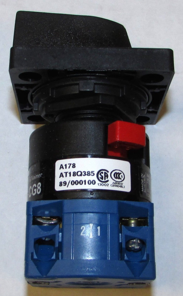 KRAUS & NAIMER CG8 A178 600 FT2 V AT18Q38589 100 2Pos Main Momen Selector Switch