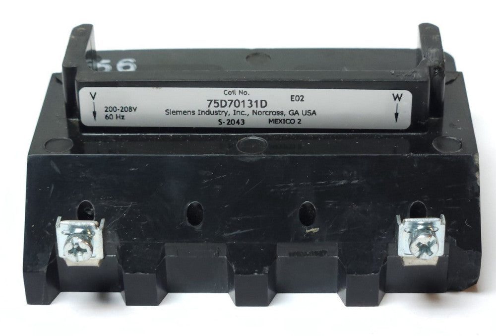 SIEMENS 75D70131D 200-208 VAC Size 4 Coil E02 S-2043