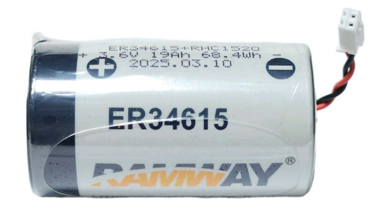 RAMWAY ER34615+RHC1520 D Size 3.6 VDC Lithium Battery 19 Ah 68.4 Wh with Hybrid