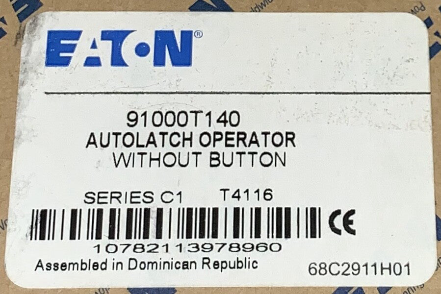 EATON CUTLER HAMMER 91000T140 Autolatch Pushbutton Operator Without Button