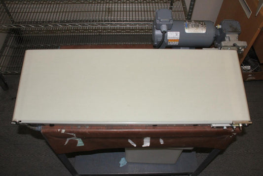 QC CONVEYORS 12" x 35" Conveyor + Boston Gear APM933AT-B Motor F710-30KPT-B4-G6
