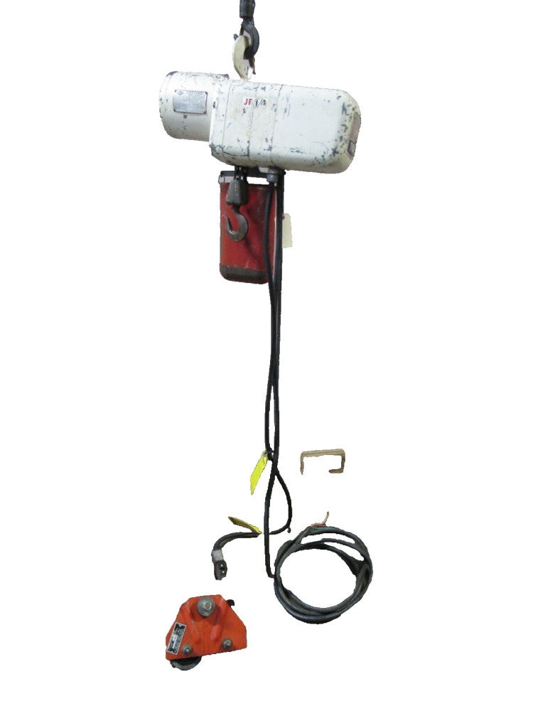 Coffing Electric Chain Hoist JF-863-1 1/4 Ton 208/440V 3Ph 212" Drop W/ Trolley