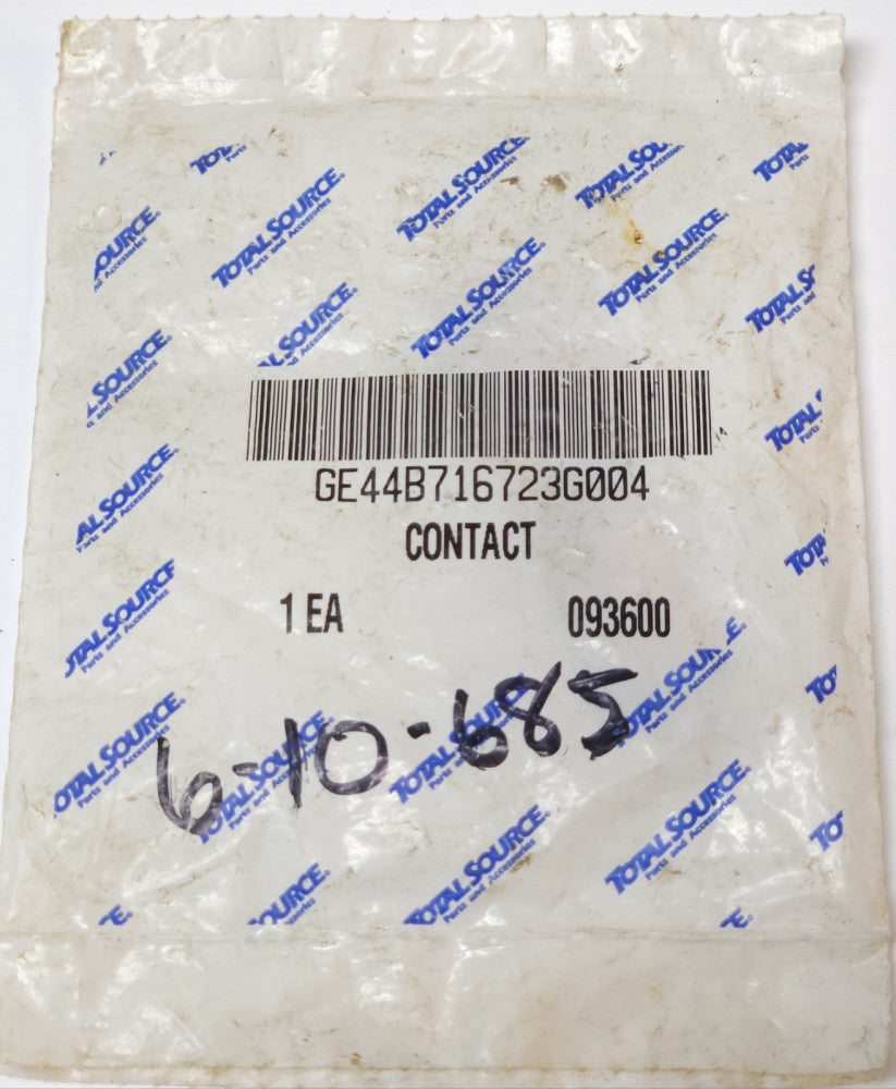 TOTAL SOURCE GE44B716723G004 Forklift Contactor Upper Contact Assembly 093600