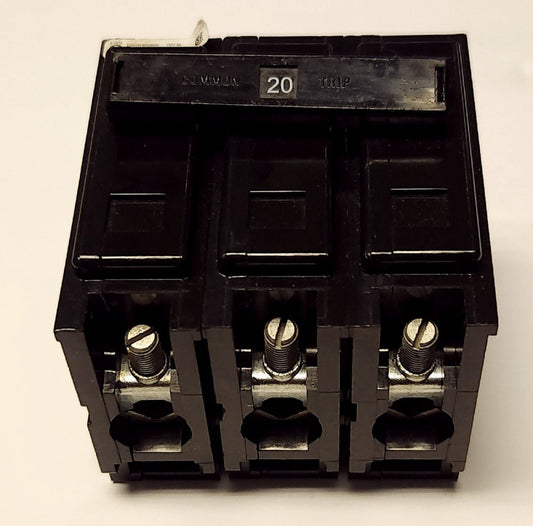 EATON CUTLER HAMMER BAB3020H 3 Pole 20 AMP Type BA Circuit Breaker