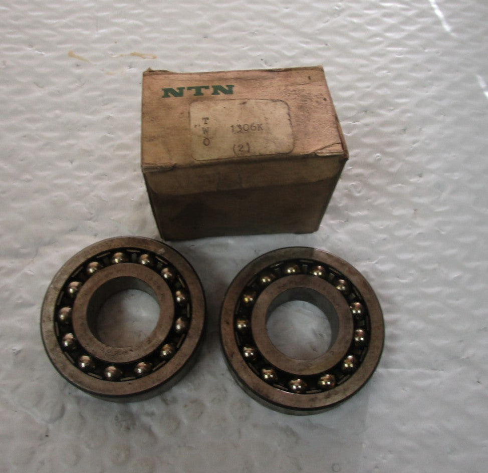 Lot Of 2 NTN 1306K Self-Aligning Ball Bearing