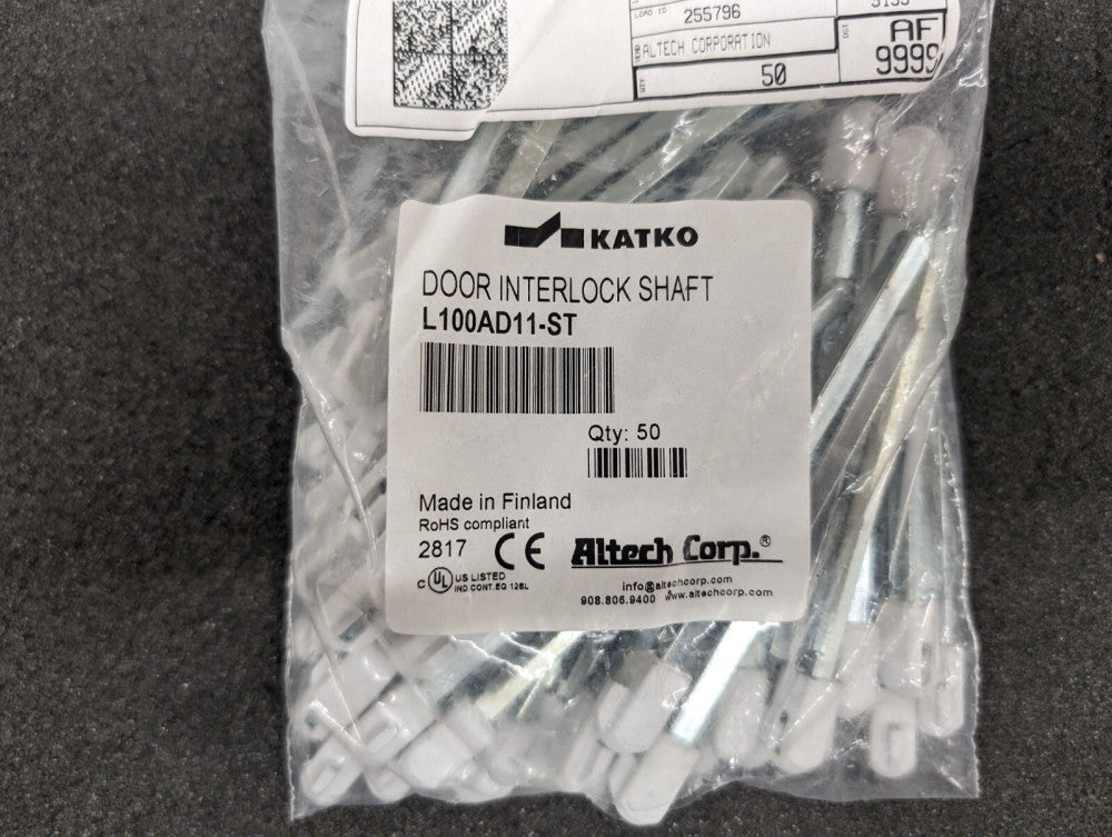 New, Altech, L100AD11-ST, DOOR INTERL SHAFT 100MMSTEEL USE - Lot of 5pcs
