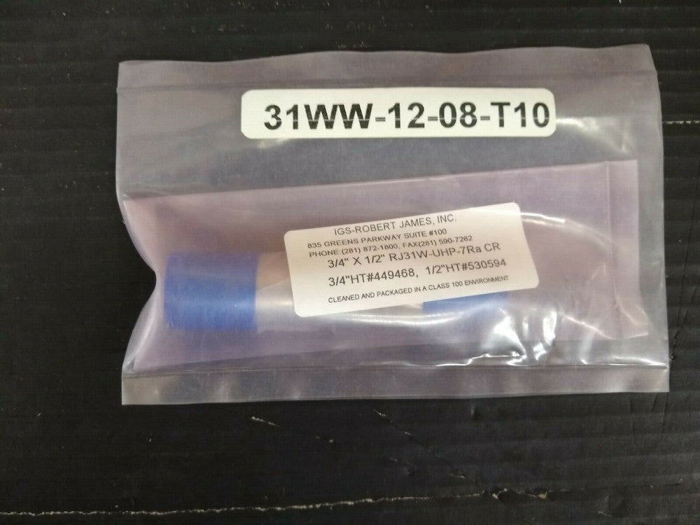 New, Cardinal UHP, 31WW-12-08-T10, Tubular Fitting, Reducer, Concentric, .75"(.0