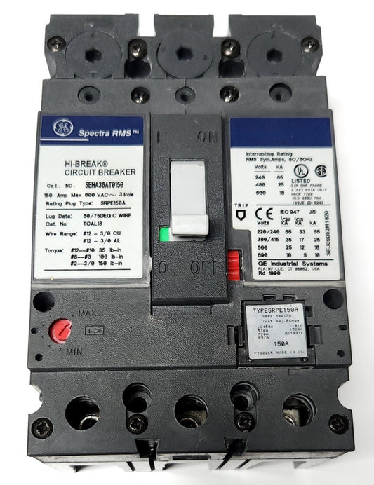 GENERAL ELECTRIC SEHA36AT0030 SPECTRA RMS 30 AMP HI BREAK Circuit Breaker 3 Pole