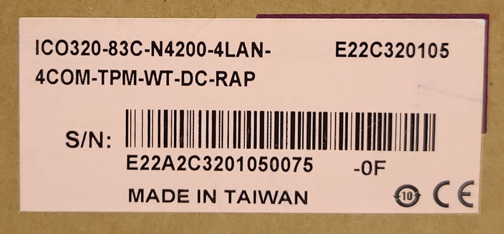AXIOMTEK ICO320 83C N4200 4LAN 4 COM TPM WT DC RAP 12-24 VDC Processor Module