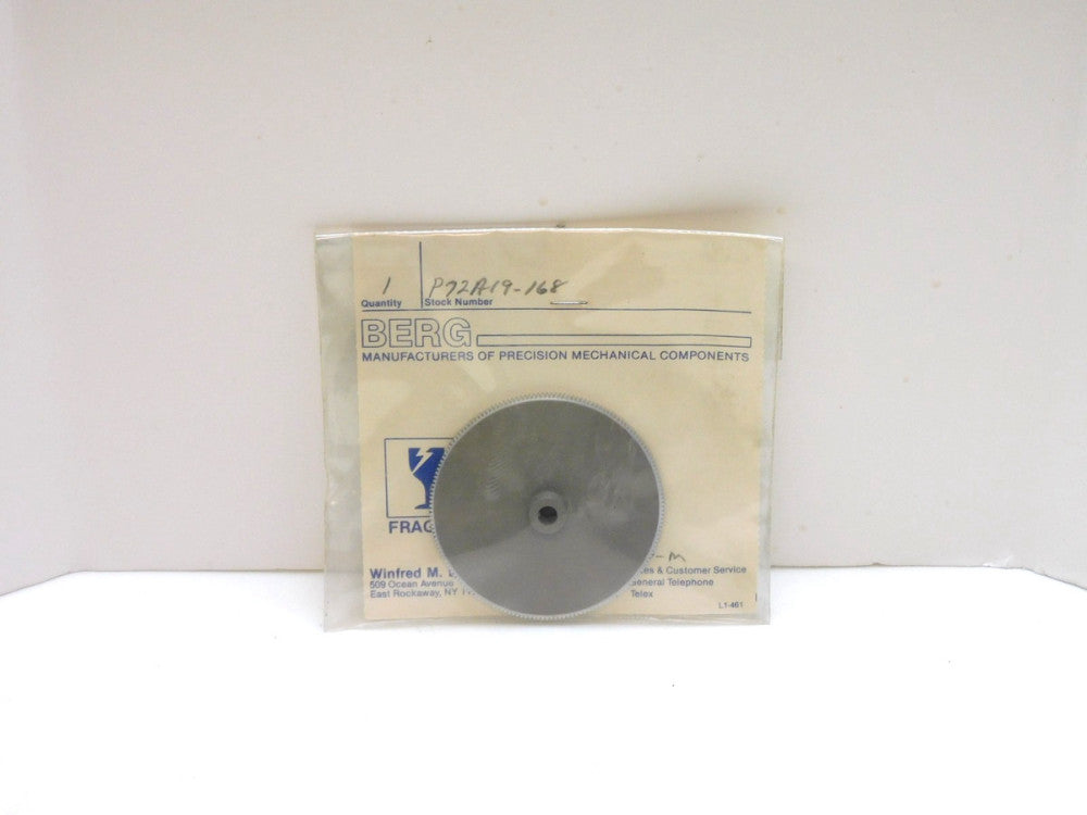 BERG P72A19-168 SPUR GEAR 72 PITCH 168 TEETH