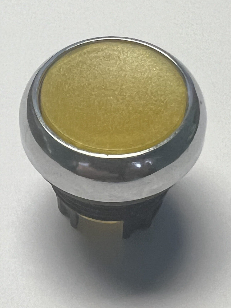 EATON M22M DL Y Flush Head Yellow Operator 22m Metallic Chrome Bezel