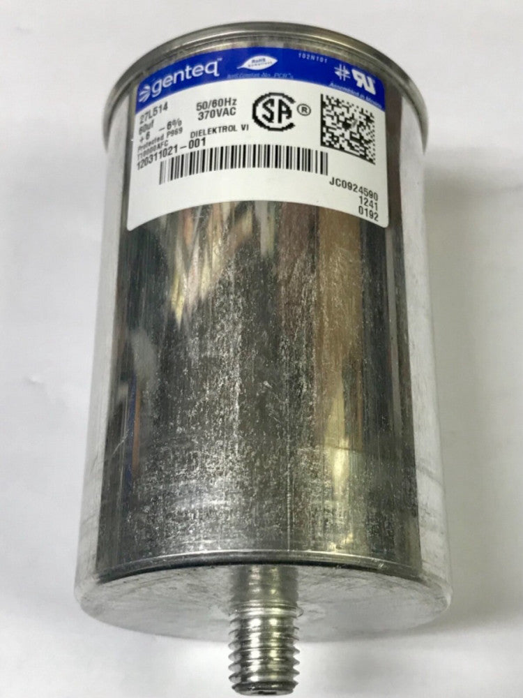 GENTEQ 27L514 370 VAC 60 UF +6-6% DIELEKTROL VI Capacitor T10000AFC