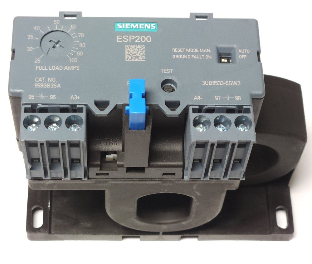 SIEMENS 3UB8533 5GW2 ESP200 Electronic Overload Relay 25-100 AMP 958GB3SA