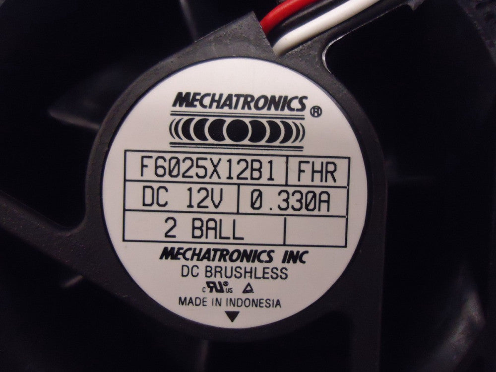 F6025X12B1-FHR Mechantronics Fan, 60 mm x 25 mm, DC 12V, 0.33A  BRAND NEW!