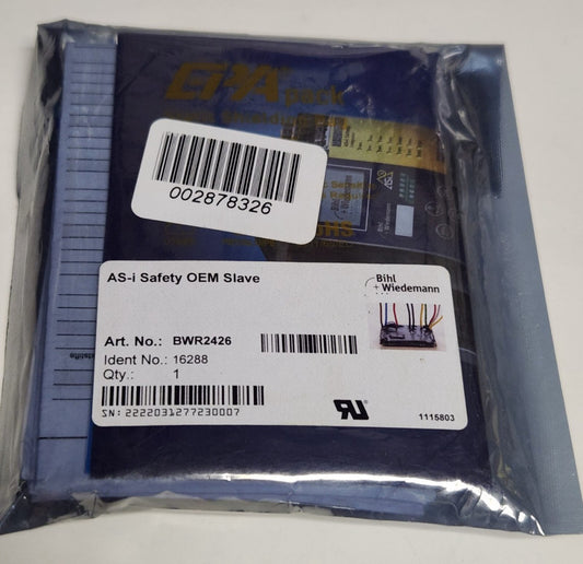 BIHL WIEDEMANN BWR2426 AS-I Safety OEM Slave Module 16288
