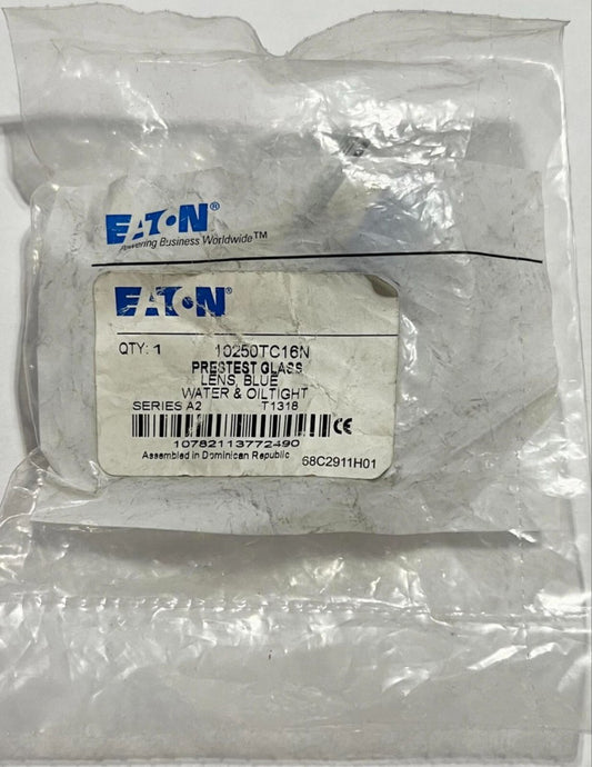 EATON CUTLER HAMMER 10250TC16N Pre Test Glass Lens Blue Water & Oiltight