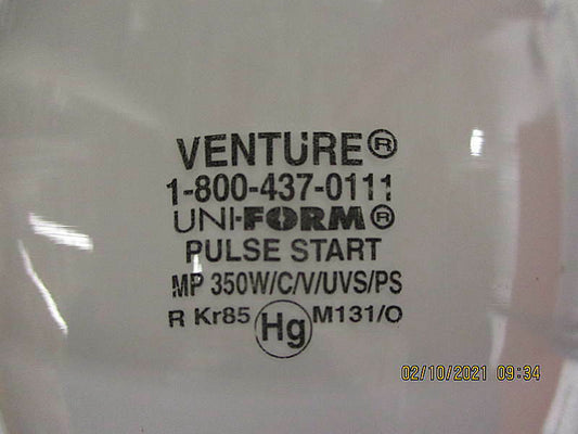 Open Box, VENTURE, 44097, MP 350W/C/V/UVS/PS 350W  Metal Halide E037, Bulb