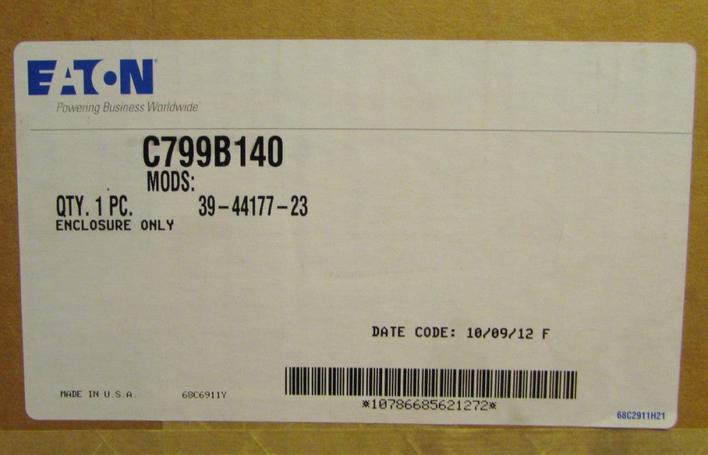 EATON CUTLER HAMMER C799B140 AN16 AN19 Sz 1 Sz 2 Starter Enclo Freedom Series 