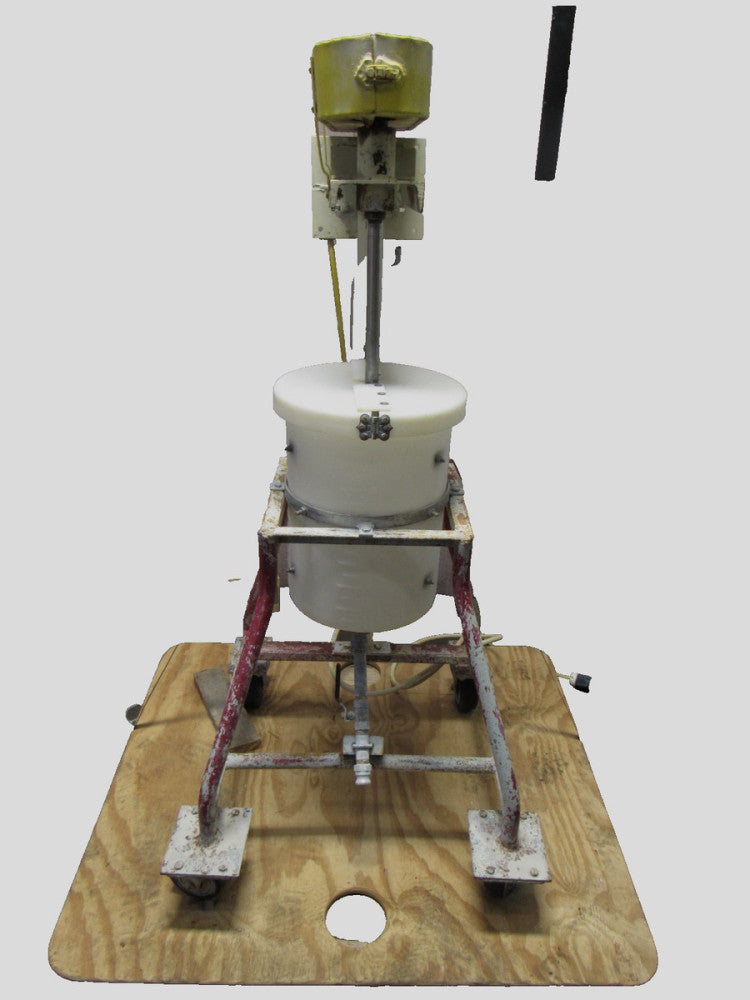 Cowles Style 7-1/2 Gal Gallon Poly Tank Mixer .75Hp 115/208-230V 1Ph Small Crack
