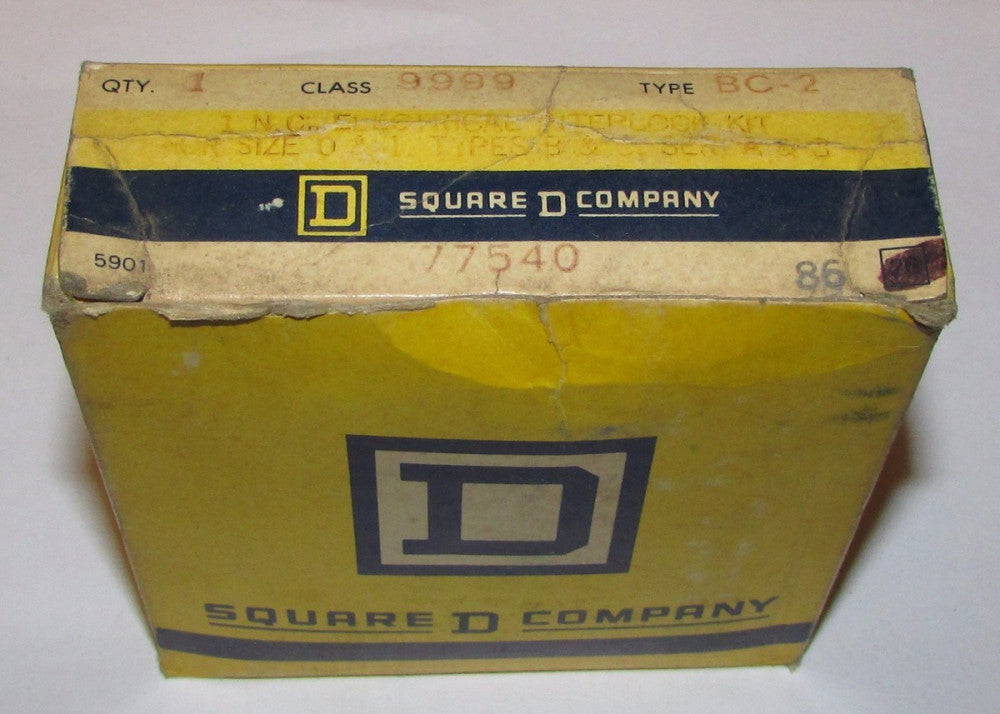 SQUARE D 9999 BC-2 Size 0-1 Electrical Interlock Kit 1 N.C. 9999 BC 2